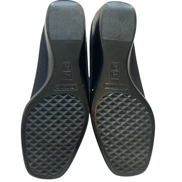 Aerosoles Temptation Wedges Black Fabric Upper Sandal Slip On Heel Shoe size 7.5 - Picture 8 of 8